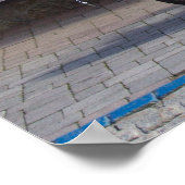 Yellow Boom Trike Poster (Ecke)