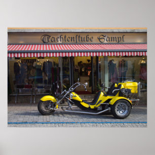 Yellow Boom Trike Poster