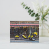 Yellow Boom Trike Postkarte (Stehend Vorderseite)