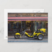 Yellow Boom Trike Postkarte (Vorne/Hinten)