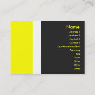 Yellow Border Business Card Visitenkarte