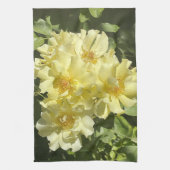 Yellow Botanical Flowers Geschirrtuch (Vertikal)