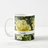 Yellow Botanical Flowers Kaffeetasse (Links)