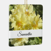Yellow Botanical Flowers Keramikornament (Rechts)