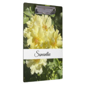 Yellow Botanical Flowers Klemmbrett (Rechts)