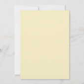 Yellow Botanical Whimsy Wedding Einladung (Rückseite)