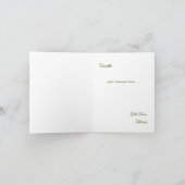 Yellow Bow Moderne Wildblume Bouquet werden Sie se Einladung (Innenseite)