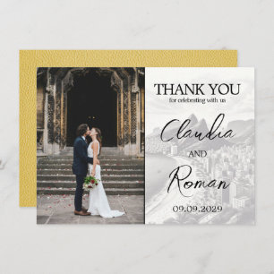 Yellow Brazil Passport Dankeskarte