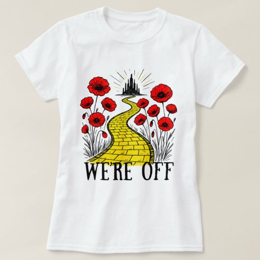 Yellow Brick Road Fantasy Book Lover Shirt (Design vorne)
