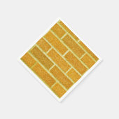 Yellow Brick Road Glittery Geburtstagsparty Serviette (Ecke)