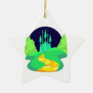 yellow brick road keramikornament