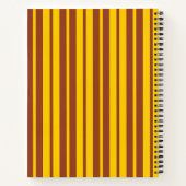 Yellow Brown Stylish Stripes Pattern Design  Notizblock (Rückseite)