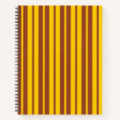 Yellow Brown Stylish Stripes Pattern Design  Notizblock (Vorderseite)