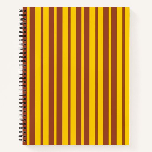 Yellow Brown Stylish Stripes Pattern Design  Notizblock (Vorderseite)