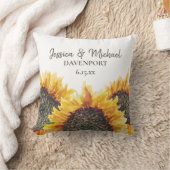 Yellow Brown Sunflowers Neueres Adventure beginnt Kissen (Decke)