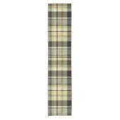 Yellow-brown tartan plaid.  kurzer tischläufer (Vorderseite)