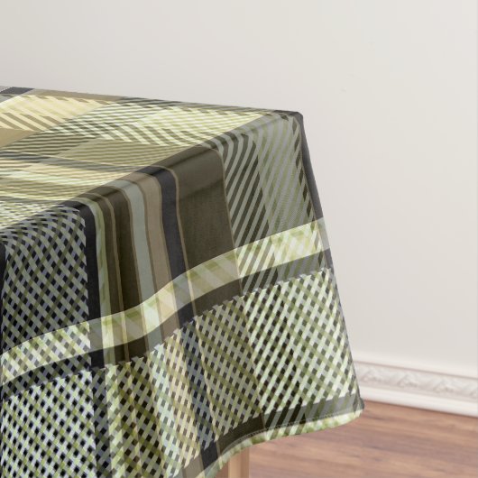 Yellow-brown tartan plaid.  tischdecke (Beispiel)