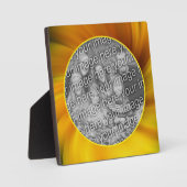 Yellow Brown Whirlpool Fügen Sie Ihr eigenes Foto  Fotoplatte (Vorderseite)