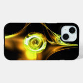 YELLOW BROWN WHITE FRAKTAL ROSE Case-Mate iPhone HÜLLE (Rückseite (Horizontal))