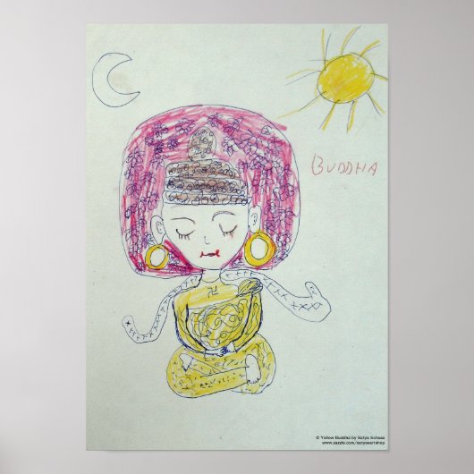 Yellow Buddha Poster (Vorne)