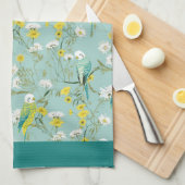 Yellow Budgerigar Küchentuch (Viertel Falte)