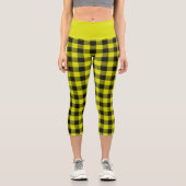 Yellow Buffalo Kariert Capri Leggings (Vorderseite)