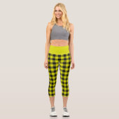 Yellow Buffalo Kariert Capri Leggings (Vorderseite)