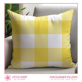 Yellow Buffalo Karo Kariert Kissen