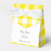 Yellow Buffalo Schlicht Baby Dusche Danke Geschenkschachtel (Vorderseite)