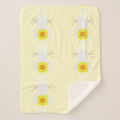 Yellow Bunnies Sherpa Blanket Sherpadecke (Vorderseite)