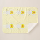 Yellow Bunnies Sherpa Blanket Sherpadecke (Vorderseite (Horizontal))