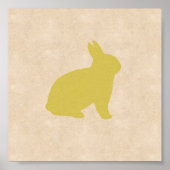 Yellow Bunny Leinwände Poster (Vorne)