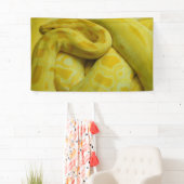 Yellow Burmese Python Banner (Insitu)