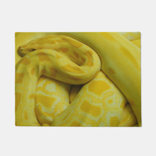 Yellow Burmese Python Fußmatte