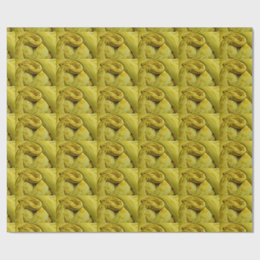 Yellow Burmese Python Geschenkpapier (Flach)