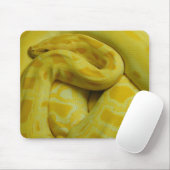 Yellow Burmese Python Mousepad (Mit Mouse)