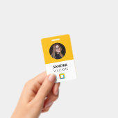 Yellow Business Employee ID Ausweis (Handheld)