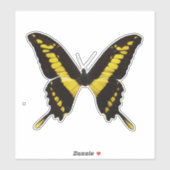 Yellow Butterfly Aufkleber (Blatt)