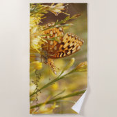 Yellow Butterfly Beach, Name Strandtuch (Vorderseite)