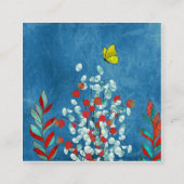 Yellow Butterfly Begleitkarte (Rückseite)