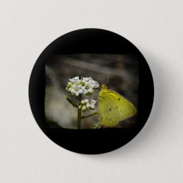 Yellow Butterfly Button