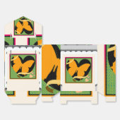 Yellow Butterfly Gefallen Box Geschenkschachtel (Ungefaltet)