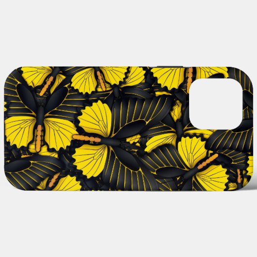 Yellow Butterfly Hive iPhone | Schmetterling iPhon Case-Mate iPhone Hülle (Rückseite (Horizontal))