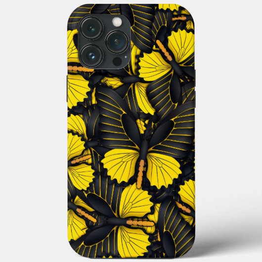Yellow Butterfly Hive iPhone | Schmetterling iPhon Case-Mate iPhone Hülle (Rückseite)