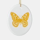 Yellow Butterfly Keramik Ornament (Rechts)
