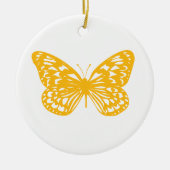 Yellow Butterfly Keramik Ornament (Vorne)
