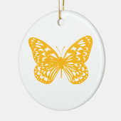 Yellow Butterfly Keramik Ornament (Links)
