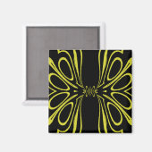 Yellow Butterfly Magnet (Vorderseite/Rückseite)
