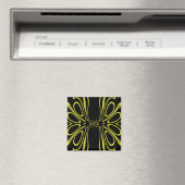 Yellow Butterfly Magnet (In Situ (Geschirrspüler))