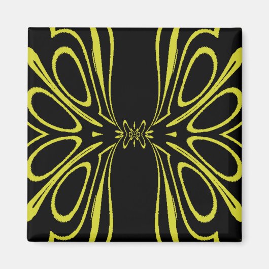Yellow Butterfly Magnet (Vorne)